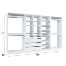 Load image into Gallery viewer, Tessa 132" W Kloset Closet System Athens White