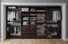 Load image into Gallery viewer, Tessa 132" W Kloset Closet System Tuscany Brown
