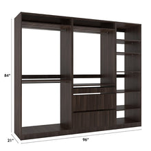 Load image into Gallery viewer, Holly 96" W Kloset Closet System Tuscany Brown