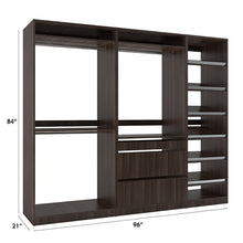 Load image into Gallery viewer, Ava 96&quot; W Kloset Closet System Tuscany Brown
