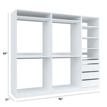 Load image into Gallery viewer, Amara 96&quot; W Kloset Closet System Athens White
