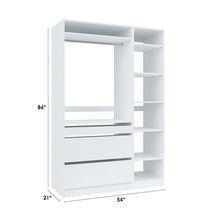 Load image into Gallery viewer, Stella 54&quot; W Kloset Closet System Athens White
