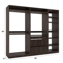 Load image into Gallery viewer, Holly 96&quot; W Kloset Closet System Tuscany Brown
