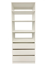 Load image into Gallery viewer, Kloset Closet Set, Top Shelves, Bottom 3 Medium Drawers Athens White
